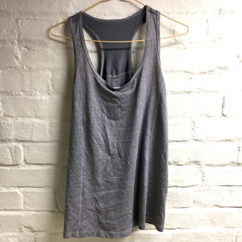 Gray danskin athletic racer back tank